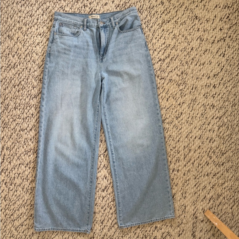 Madewell wide leg jeans 100% cotton